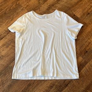 Short sleeve white shirt 2X